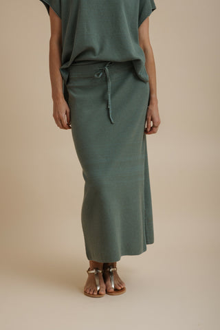 Retreat Cotton Twist Skirt – Rainforest | Talamaya