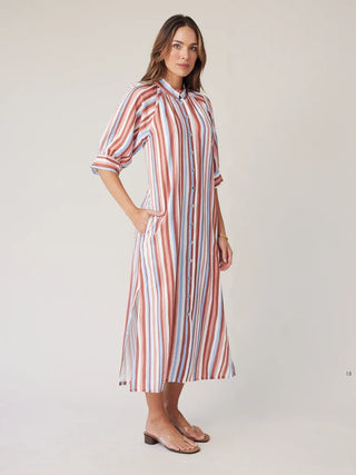 Robe Dress - Mocha Stripe | State of Embrace