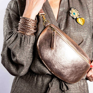 Bum Bag - Metallic Rose