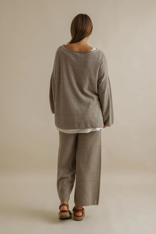 Retreat Cotton Twist Pullover Vintage Khaki x Silver