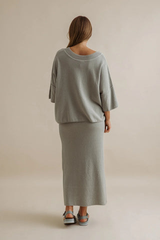 Retreat Cotton Twist Pullover Vintage Khaki x Silver