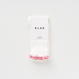 Ruffles Cotton Socks – Pink | Klue