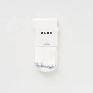 Ruffles Cotton Socks – Sky Blue | Klue