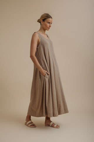 Seabreeze Flow Dress – Dune | Talamaya