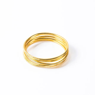 Buddhist Bracelet - Thin Light Gold