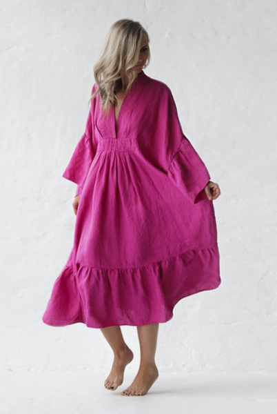 Seaside Tones - Sea Dress - Neon Pink