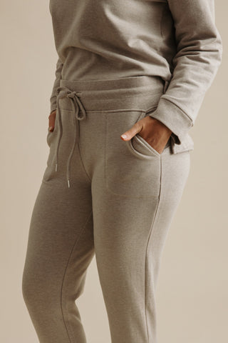 Heavenly Fleece Jogger in Wheat by Talamaya