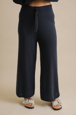 Winter Retreat Merino Cotton Pant in Lake by Talamaya