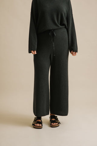 Winter Retreat Merino Cotton Pant in Pine by Talamaya