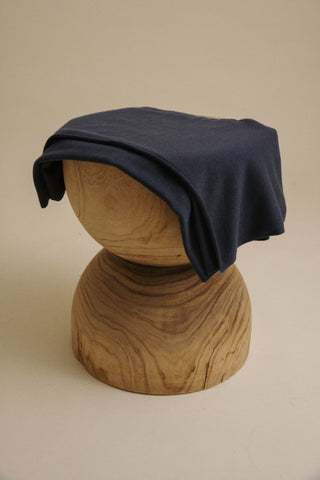 Winter Retreat Merino Cotton Wrap in Lake by Talamaya