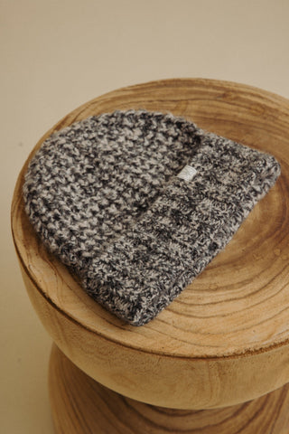 Dreams Beanie in Noir x Wheat by Talamaya