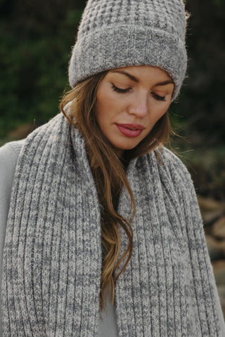 Dreams Beanie in Wheat x Ash by Talamaya