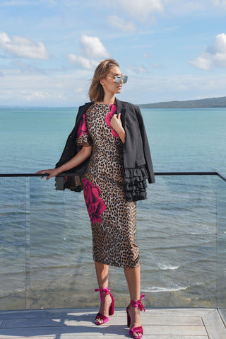 Party Time Dress – Leopard Floral | Trelise Cooper