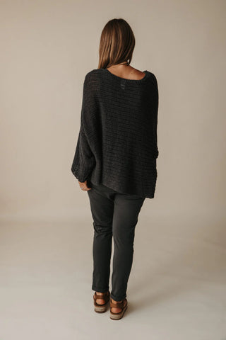 Talamaya - Coast to Coast Pullover - Black Sand