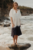 Talamaya - Kaimana Dip Dyed Kaftan - Pumice/Night Sky