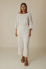 Talamaya - Sunshine Beach Flow Pant - Pumice/White