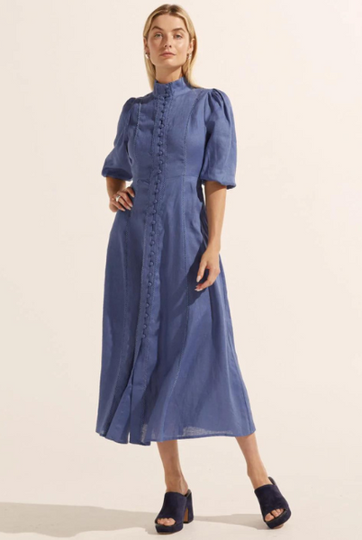 Zoe Kratzmann - Calibre Dress - Linen Steel