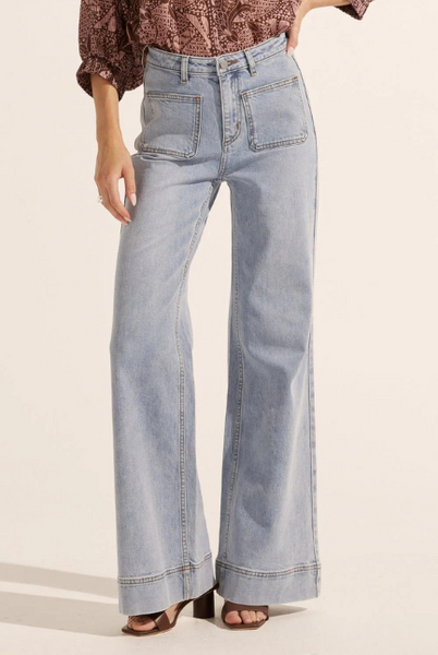 Zoe Kratzmann - Theory Jean - Light Washed Denim