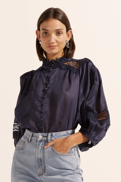 Zoe Kratzmann - Quell Top - Indigo