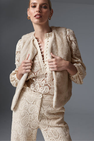 Affirm vest - ecru | Zoe Kratzmann