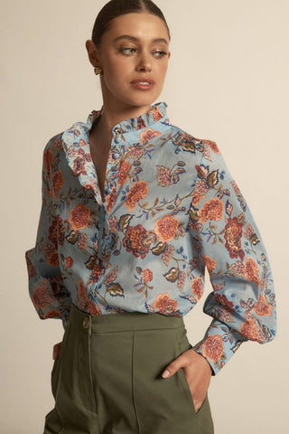 Brim top - twilight bloom | Zoe Kratzmann