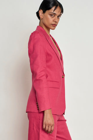 Crest Jacket – Rhubarb | Zoe Kratzmann