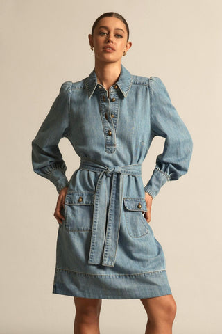 Opal dress - Light washed denim | Zoe Kratzmann