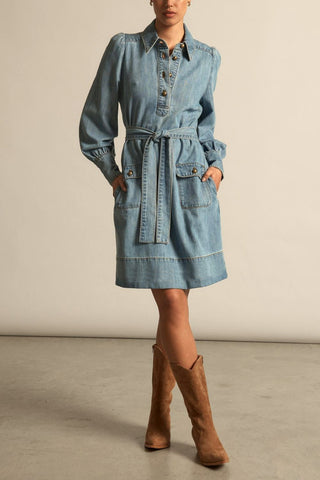 Opal dress - Light washed denim | Zoe Kratzmann