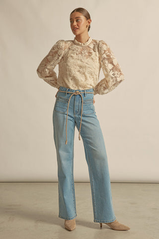 Glint Top - Ecru | Zoe Kratzmann