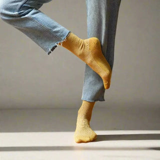 Glitter Lurex Socks – Mustard | KLUE