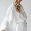 Seaside Tones - Boho Shirt - White