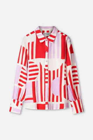 Sundeck Linen Blouse – Multi | POM Amsterdam