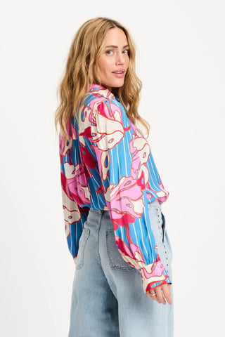 Urban Flora Blouse – Stripe | POM Amsterdam