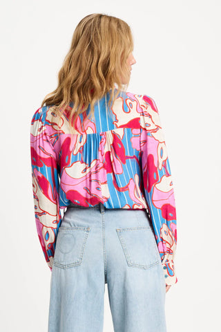 Urban Flora Blouse – Stripe | POM Amsterdam