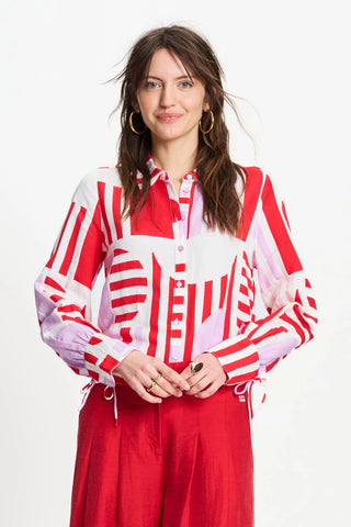 Sundeck Linen Blouse – Multi | POM Amsterdam