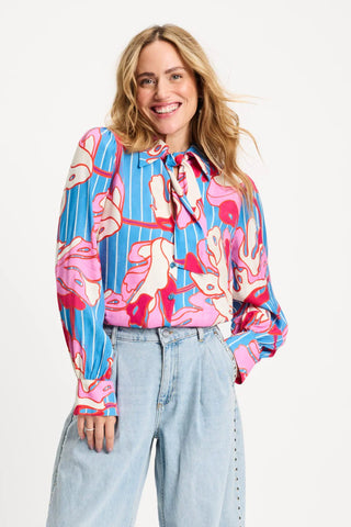 Urban Flora Blouse – Stripe | POM Amsterdam