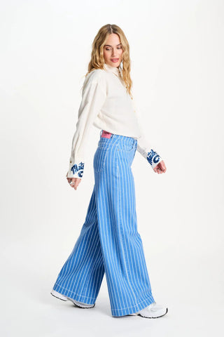 Denim Stripes Jeans – Blue | POM Amsterdam