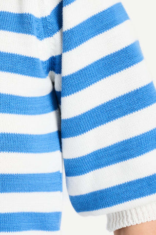 Striped Pullover – Smashing Blue | POM Amsterdam