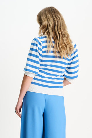 Striped Pullover – Smashing Blue | POM Amsterdam