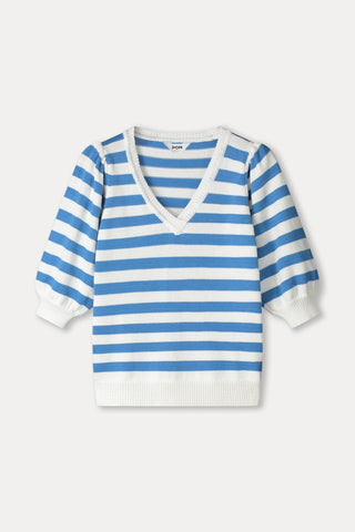 Striped Pullover – Smashing Blue | POM Amsterdam