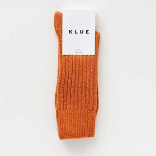 Silk & Wool Star Dust Socks – Caramel | KLUE