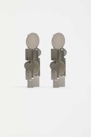 Vatten Drop Earring - Gunmetal | Elk