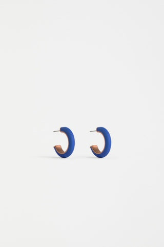 Emal Mini Hoop Earring - Cobalt | Elk