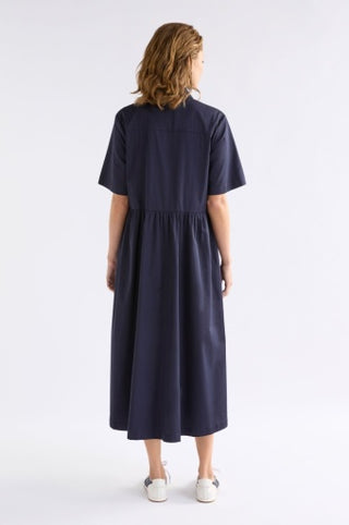 Eiren Shirt Dress - New Navy / Fuchsia | Elk