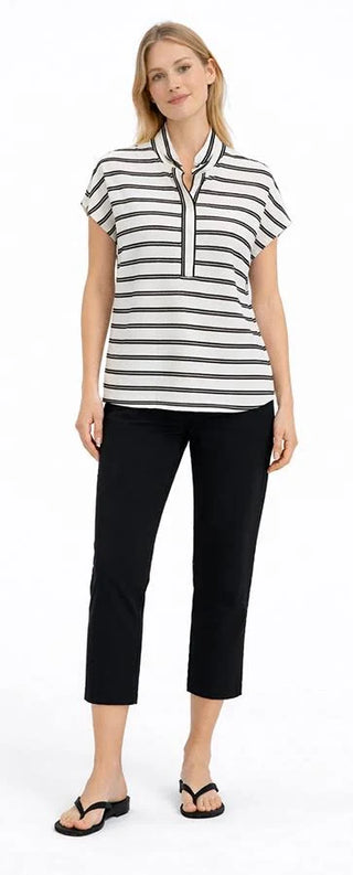 Henley Tank - White/black | Mela Purdie