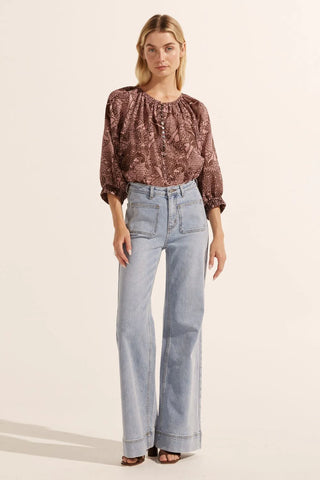Zoe Kratzmann - Theory Jean - Light Washed Denim