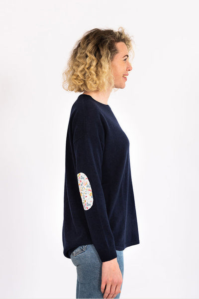 Bow & Arrow | Navy Swing Jumper with Betsy Liberty Patches