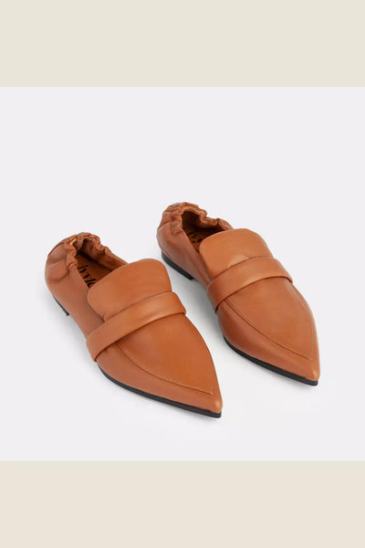 Ivylee Copenhagen | Demi Nappa Dark Tan Loafer