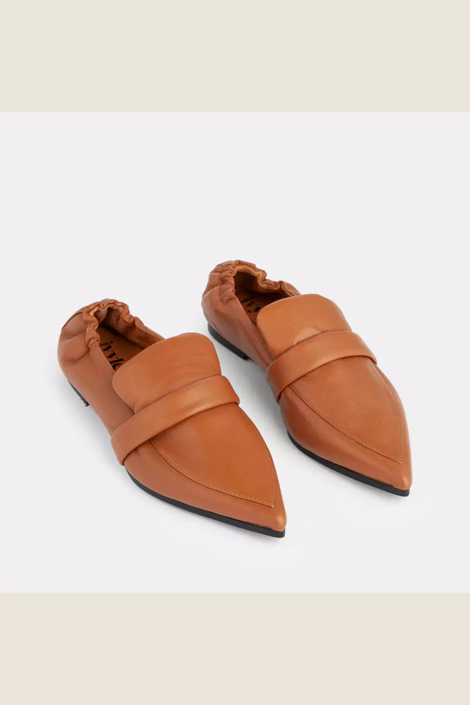 Ivylee Copenhagen | Demi Nappa Dark Tan Loafer