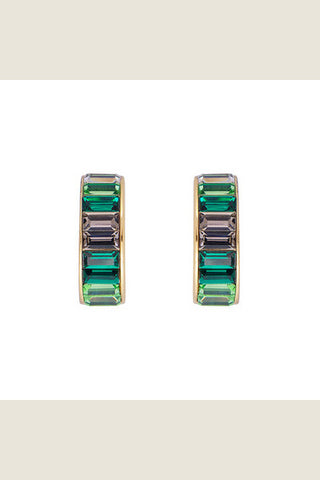 Fairley Green Ombre Midi Hoops